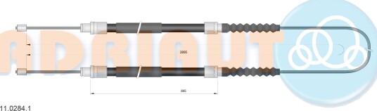 Tautrekk håndbremse ADRIAUTO 11.0284.1