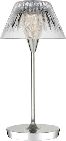 Blaze 12" Rechargeable Table Lamp Polished Nickel