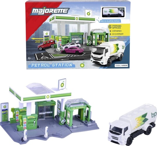 Majorette Petrol Station Bp + 1 Vehicle Multi/patterned ONE SIZE