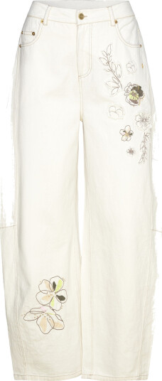Coster Copenhagen Embroidered Pants   Anna Fit   Cream   42