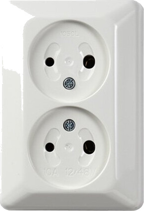 Elko Stikkontakt Dobbel Påvegg 12V - 6910302