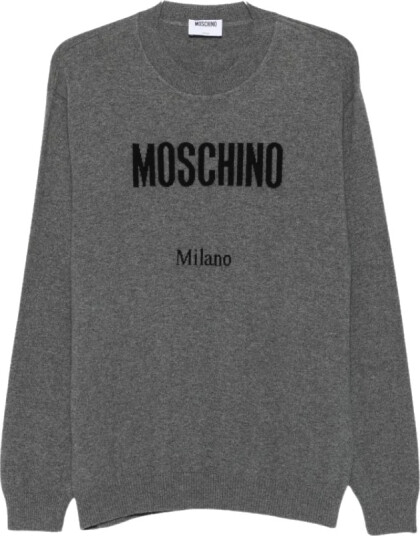 Moschino Herre Strikkevarer Grå XL, Moschino Herre Strikkevarer Grå XL,