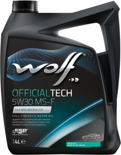 Motorolje WOLF OFFICIALTECH 5W30 MS-F 4L