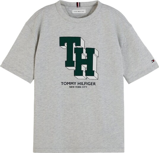 Tommy Hilfiger T skjorte Grå Melert m. Trykk Tommy Hilfiger 6 år (116) T skjorte