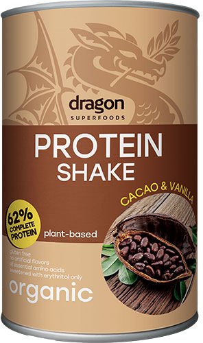 Dragon Superfoods Proteindrikk Kakao & Vanilje Økologisk - 500 g Dragon Superfoods Proteindrikk Kakao & Vanilje Økologisk - 500 g