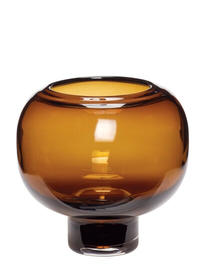 Hübsch Rue Vase Brown AMBER H24CM