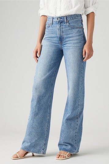 Levi's Jeans Ribcage Wide Leg H223 Blå
