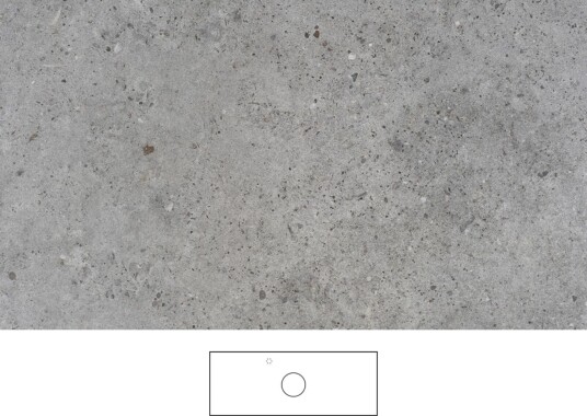 Svedbergs Poem Granittkeramikk Benkeplate Kalk / 120cm Senter Venstre