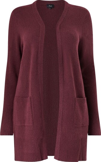 Zizzi Kardigan caSunny L/S Rød