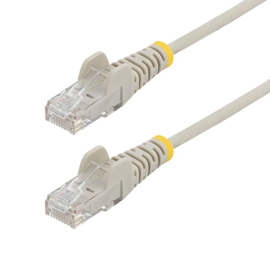 Startech 7m Gray Slim CAT6 Ethernet Cable Snagless RJ45 LSZH 28awg Pure Bare Copper Network Patch Cable/cord