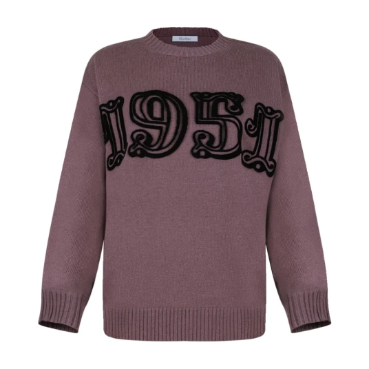 Max Mara Dame Strikkevarer Lilla S