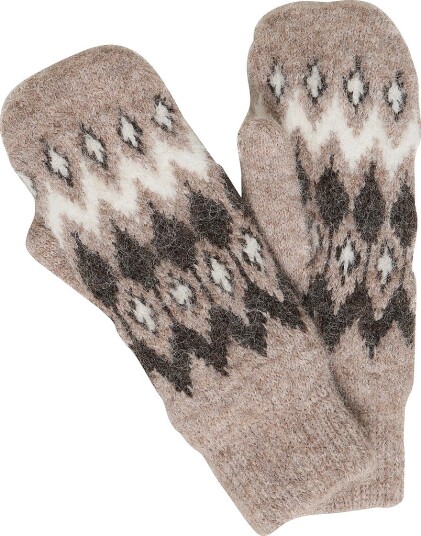 ICHI Tommelvotter Ialiv Mittens Brun