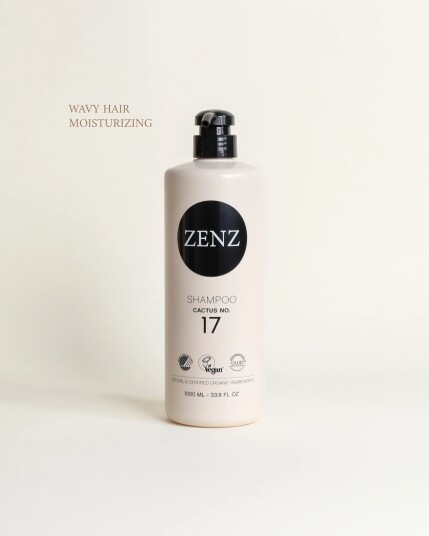 Zenz Organic No. 17 Kaktus Sjampo 1000 ml - Fuktighetsgivende for Normalt Hår