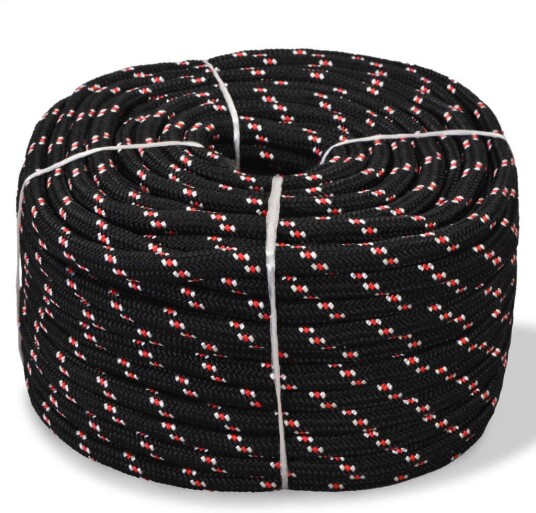  Båttau polypropylen 12 mm 250 m svart