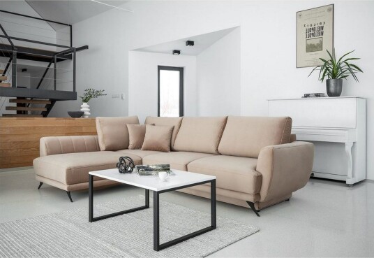 Seksjon Eltap Larde 286x191x90 cm Loco 20 Beige Venstre