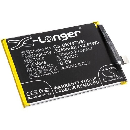 BBK Vivo Y97 batteri (3250 mAh 3.85 V, Sort) BBK Vivo Y97 batteri (3250 mAh 3.85 V, Sort)