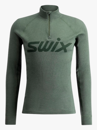 Swix RaceX Merino Half Zip Grønn S Swix RaceX Merino Half Zip Grønn S