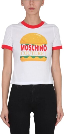 Moschino Dame Topper Hvit S,