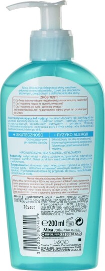 Mixa Z+ Rensende Gel Mot Urenheter 200 Ml