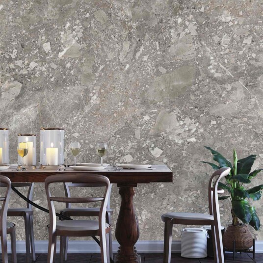 Tapet Grå Marmor Design