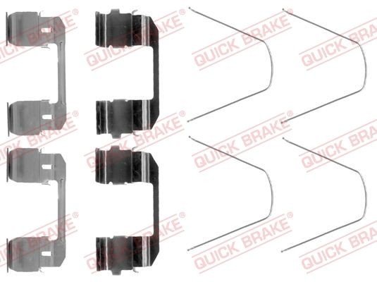 Tilbehørsett, skivebremse belegg QUICK BRAKE 109-1743