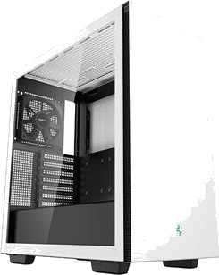 DeepCool CH510 Midi Tower Kabinett med Vindu Hvit - Støtte for ATX, E-ATX, Micro-ATX og Mini-ITX DeepCool CH510 Midi Tower Kabinett med Vindu Hvit - Støtte for ATX, E-ATX, Micro-ATX og Mini-ITX