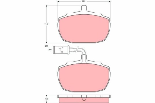 Bremseklosser TRW GDB771 Bremseklosser TRW GDB771