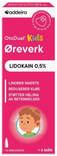 Addeira OtoDual Kids Øreverk Øredråper 7 g