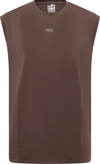 ICANIWILL Stride Sleeveless Tee Dri Release M EMBERWOOD XL