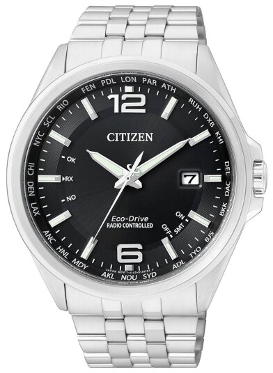 Citizen Herreklokke CB0010 88E Radio Controlled Sort/Stål Ø43 mm