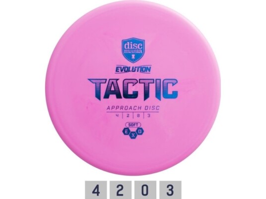 Discgolf Discmania Midrange Driver Soft Exo Tactic Evolution Pink 4/2/0/3