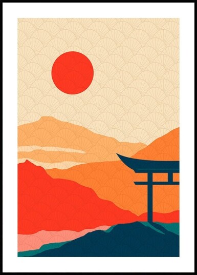 Sunset Delight Poster Plakat / 30x40cm