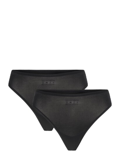 Björn Borg Soft Touch Thong 2P   Black   S