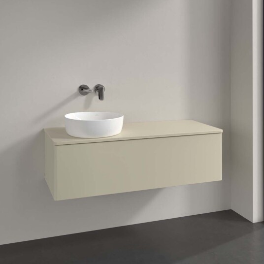 Villeroy & Boch Antao Servantskap med 1 skuff 120x50x36 cm u/lys Grå Matt