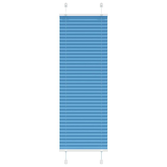 plisségardin blå 40x100 cm Stoff Bredde 39,4 Polyester