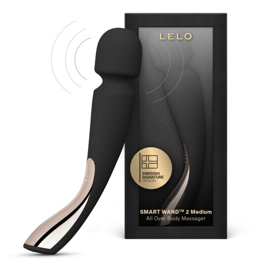 Lelo Smart Wand 2 Medium Vibrator     - Svart