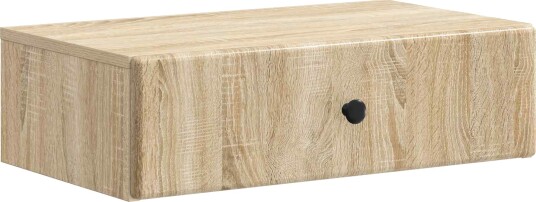 vidaXL Vegghengt Sidebord Sonoma eik 59 x 34,5 x 17 cm Konstruert tre