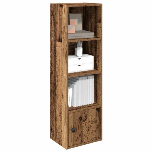 Bokhylle gammelt tre 31x24x102 cm konstruert tre