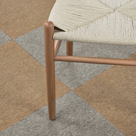 Helteppe Almeria Tekstilfliser 24 stk. beige Størrelse: 50 x 50 cm