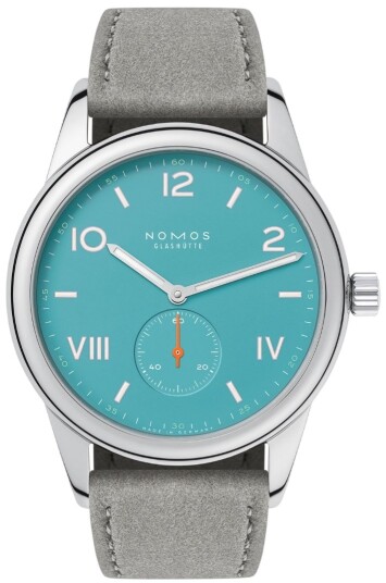 Nomos Glashütte Herreklokke N 724 Club Campus Turkis/Lær Ø38.5 mm Nomos Glashütte Herreklokke N 724 Club Campus Turkis/Lær Ø38.5 mm