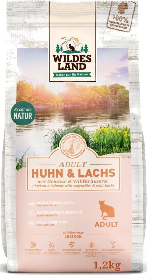 Wildes Land Cat Tørrfôr Kylling Laks & Hagegrønnsaker 2x1.2kg Wildes Land Cat Tørrfôr Kylling Laks & Hagegrønnsaker 2x1.2kg