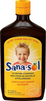 Sana sol mikstur uten sukker med pant 500 ml