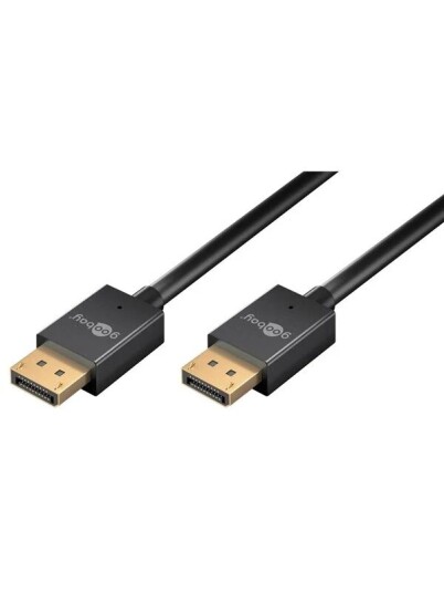 Pro DisplayPort 2.1/2.0 thin 1m Svart Pro DisplayPort 2.1/2.0 thin 1m Svart