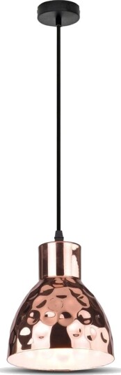 E27 pendeloppheng Kobber   Ø15cm max 60W uten lyskilde