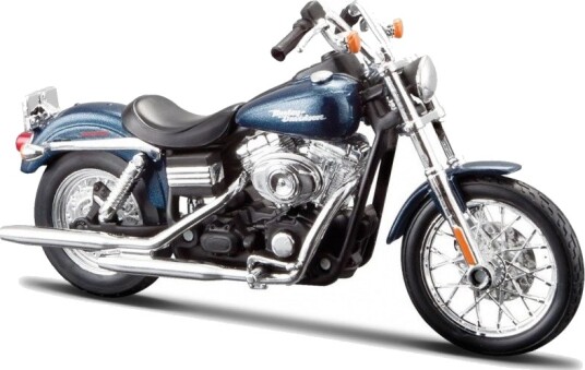 Maisto Harley Davidson FXDBI Dyna Street Bob Modellmotorsykkel 1:12 Blå