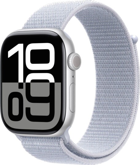 Apple Watch S10 46mm GPS (Silver Alu/Blue Cloud Sport Loop)