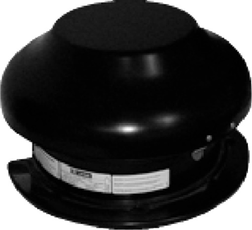 Takvifte TKC 300 svart med EC-motor 230 V