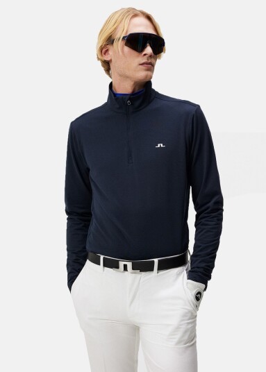 J.lindeberg Luke Quarter Zip Mid Layer Jl Navy Xl Sweatshirts