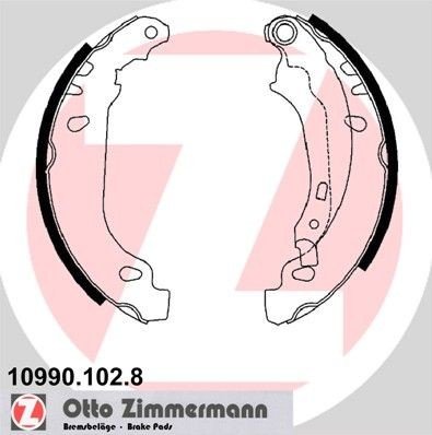 Bremsesko sett ZIMMERMANN 10990.102.8