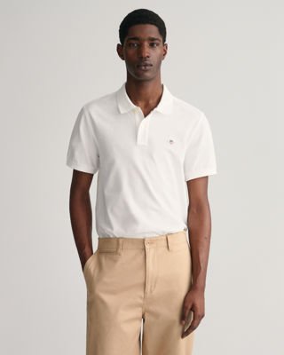 Gant Klassisk piquéskjorte i regular fit WHITE 5XL